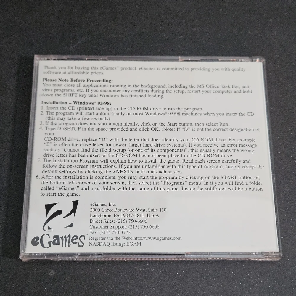 Mahjong Master eGames for PC 2000
